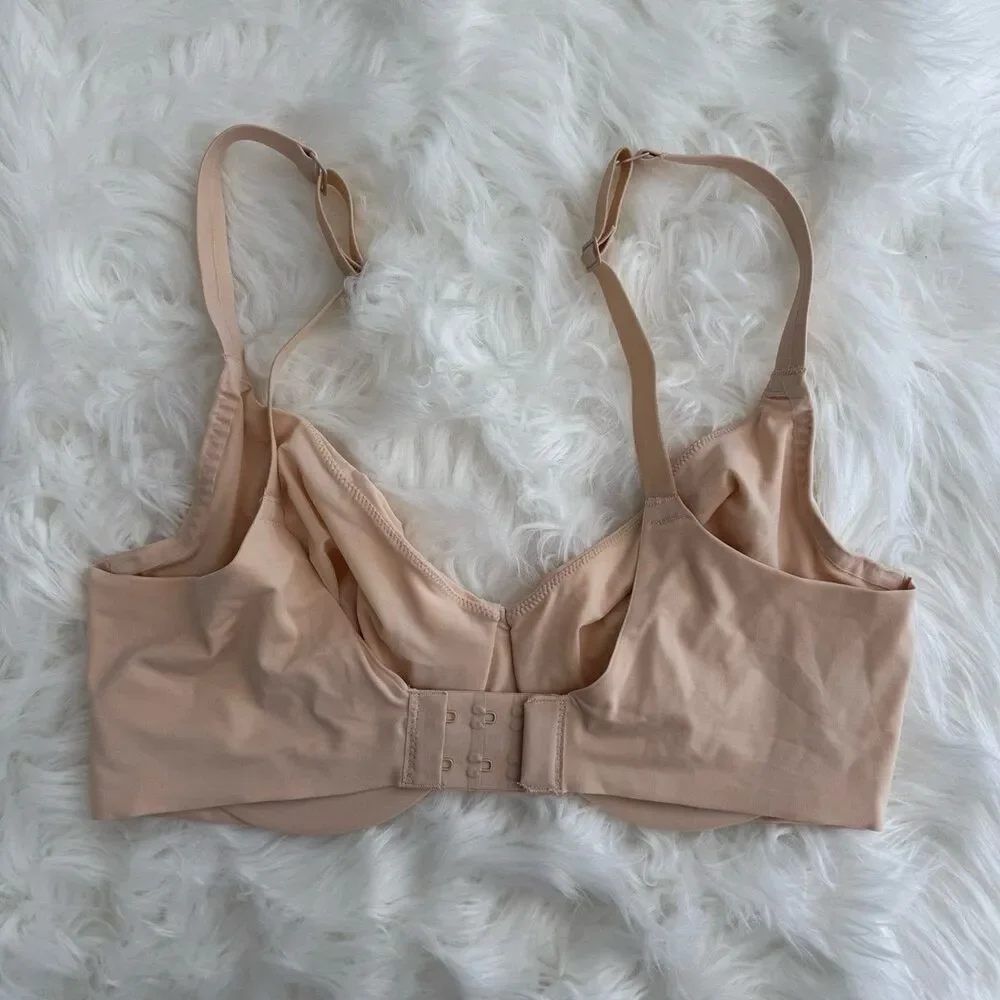 Skims Smoothing Intimates Unlined Full Coverage Bra Sand Size 34D - Picture 5 of 7